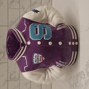 ⭐️Scentsy Purple and White Varsity Jacket Warmer